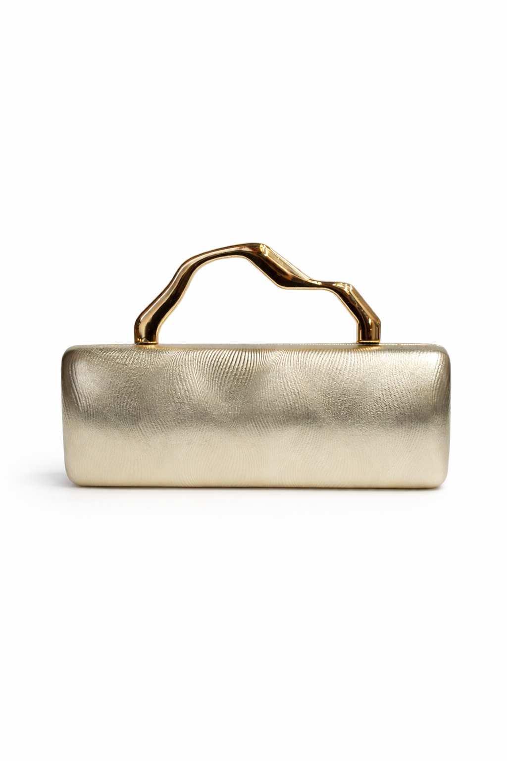 Clutch baguette dorado asa
