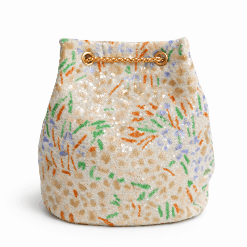 Clutch bombonera lentejuelas multi