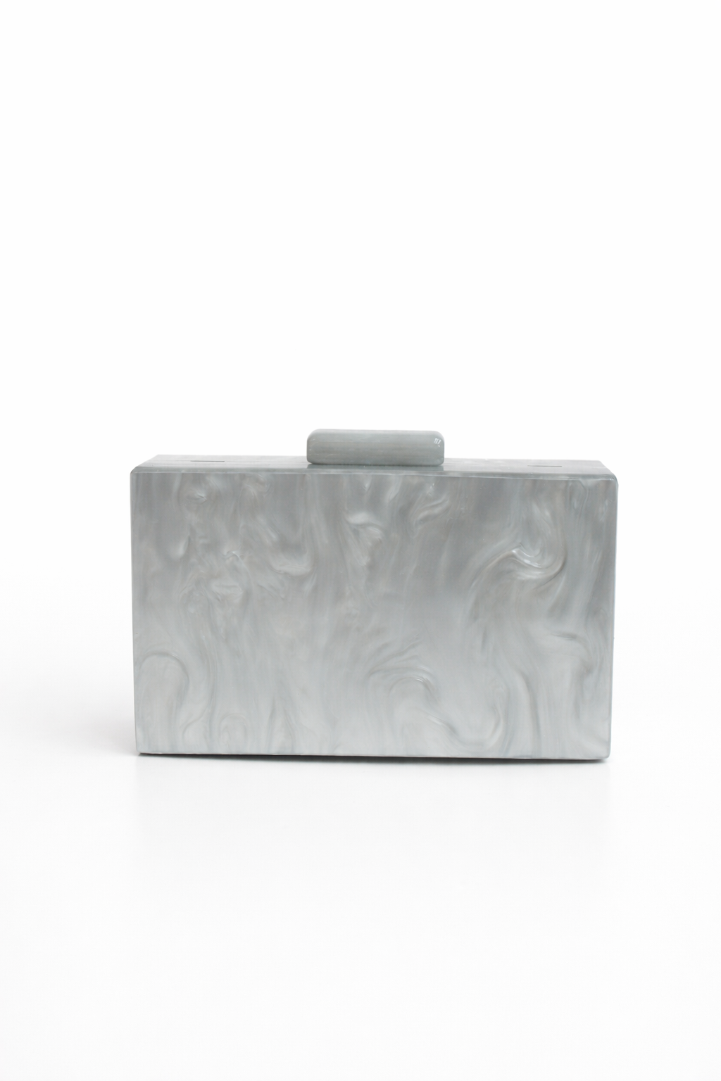 Bolso clutch nácar gris plata