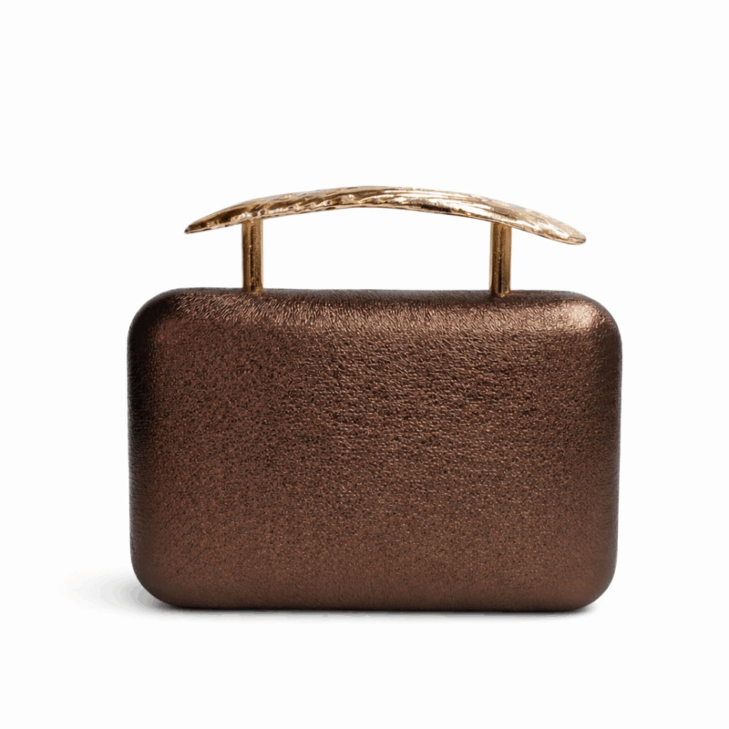 Bolso fiesta clutch bronce oscuro