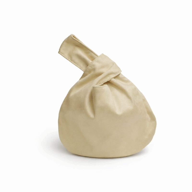 Clutch saco amarillo pastel