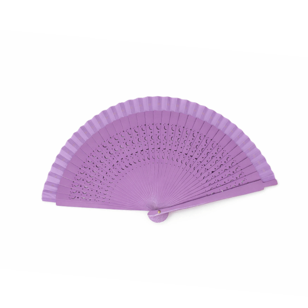 Abanico lila violeta calado