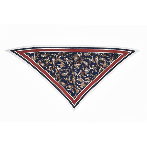 Pañuelo triangular azul marino