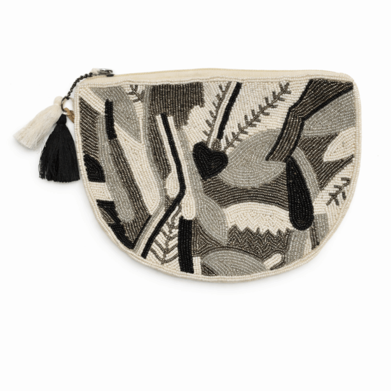 Bolso yute bordados negros