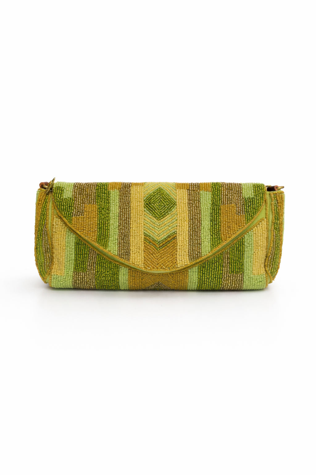 Bolso cartera cuentas verdes