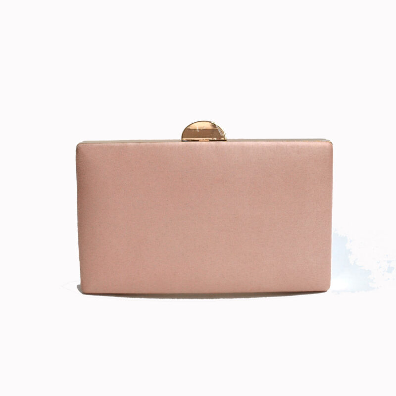 Bolso clutch antelina rosa