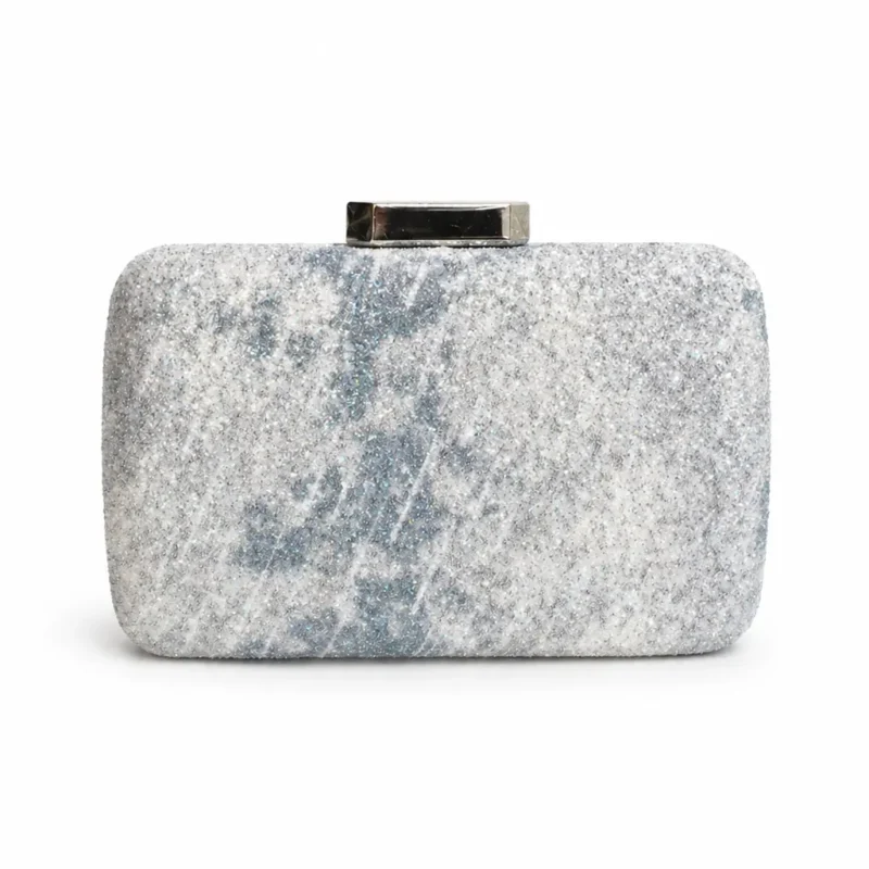 Bolso de fiesta plateado destellos