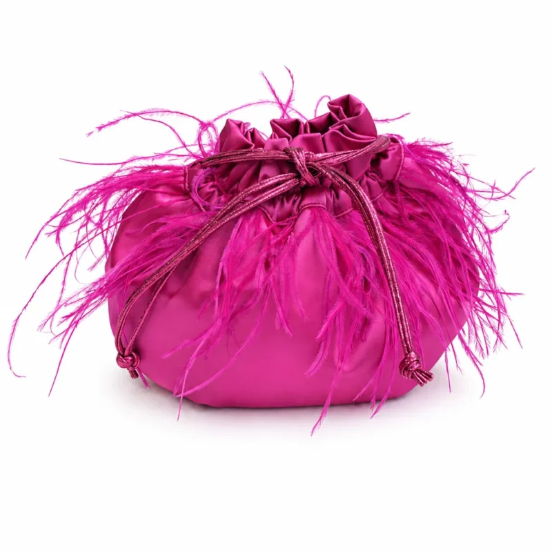 Bombonera satinada fucsia