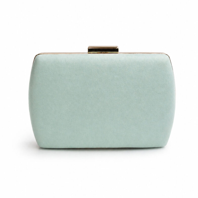 Bolso de fiesta clutch aguamarina