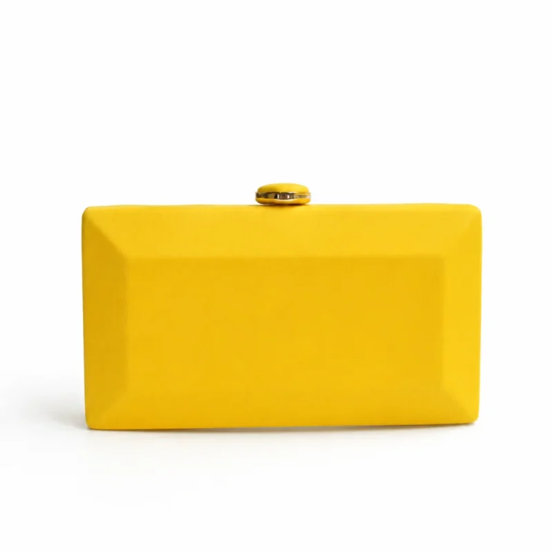 Bolso de fiesta clutch amarillo