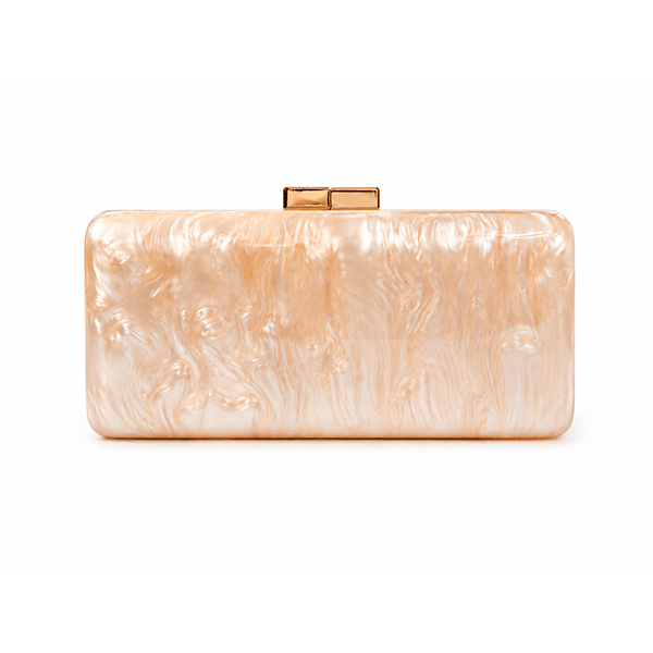 Bolso clutch nácar champagne