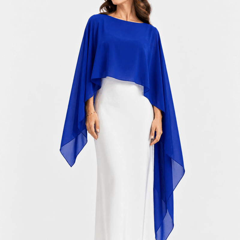 Capa gasa azul klein o eléctrico