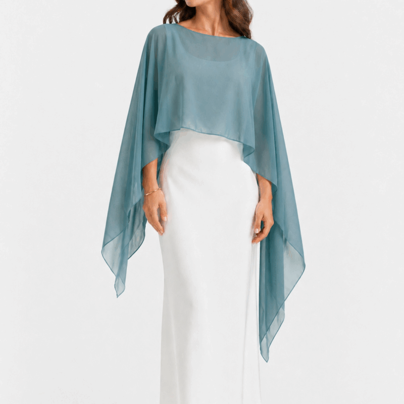 Capa gasa azul petróleo claro