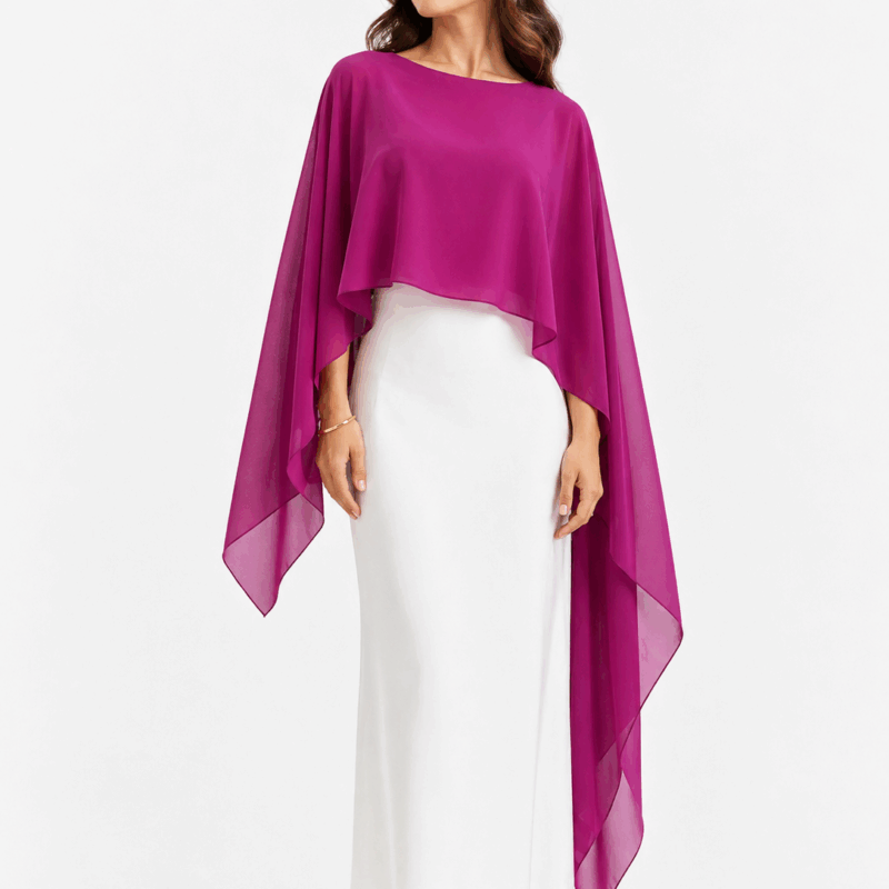 Capa de gasa asimétrica bugamvilla