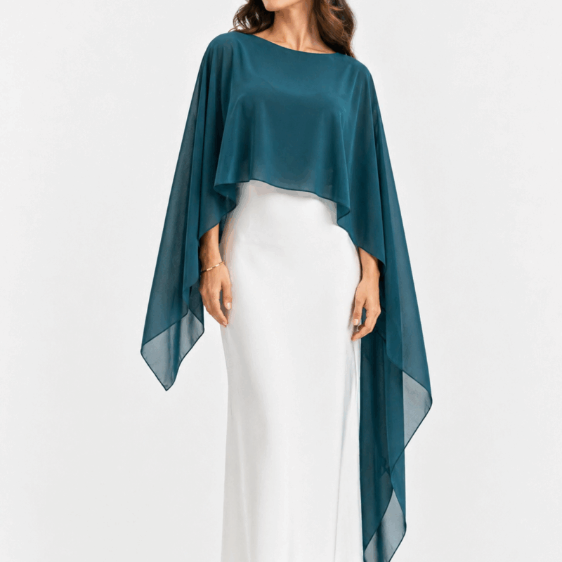 Capa gasa azul petróleo