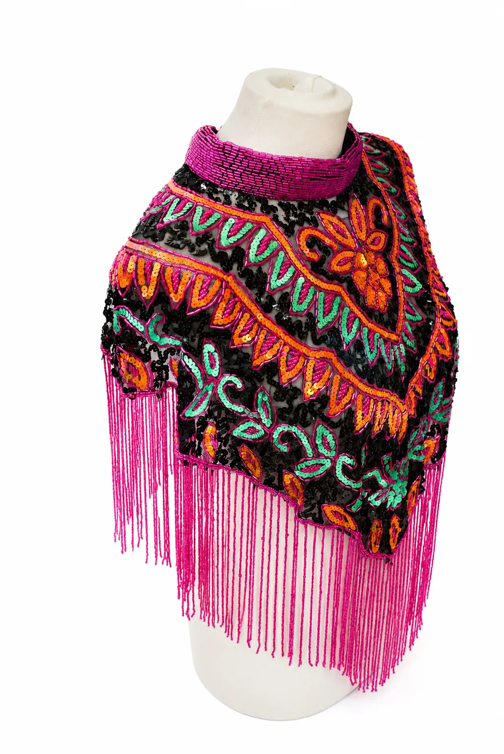 Capa joya fiesta pedrería multicolor - Imagen 4