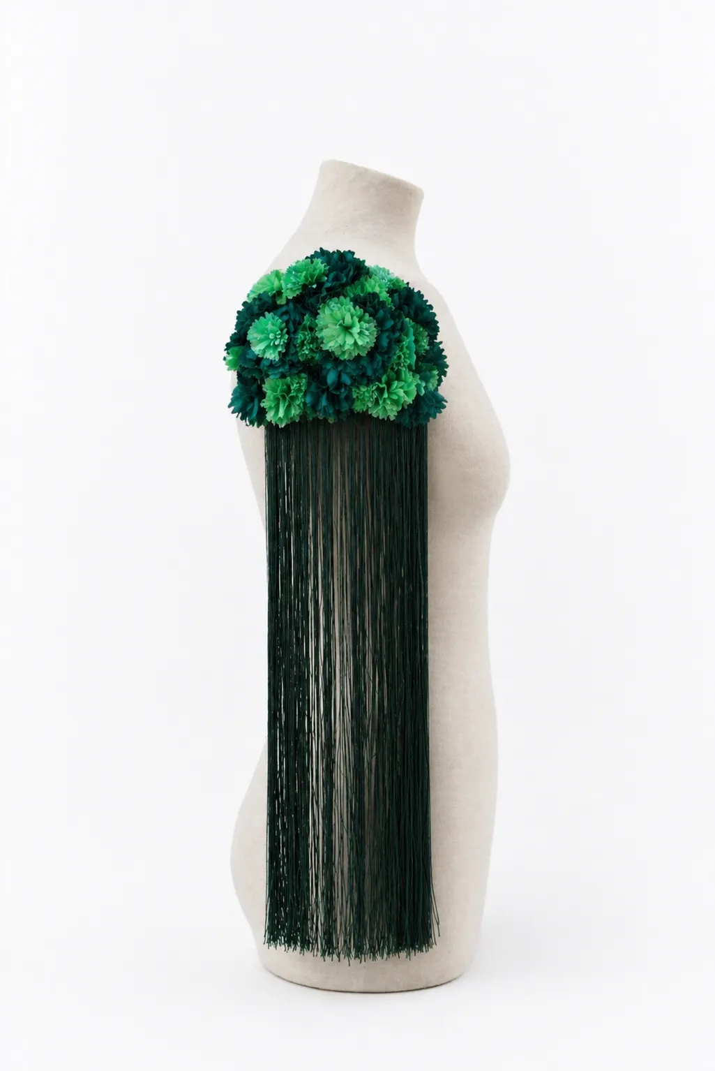 Hombreras flecos verdes flamenca - Imagen 2