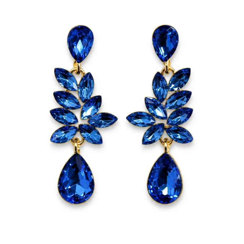 Pendientes fiesta azul klein