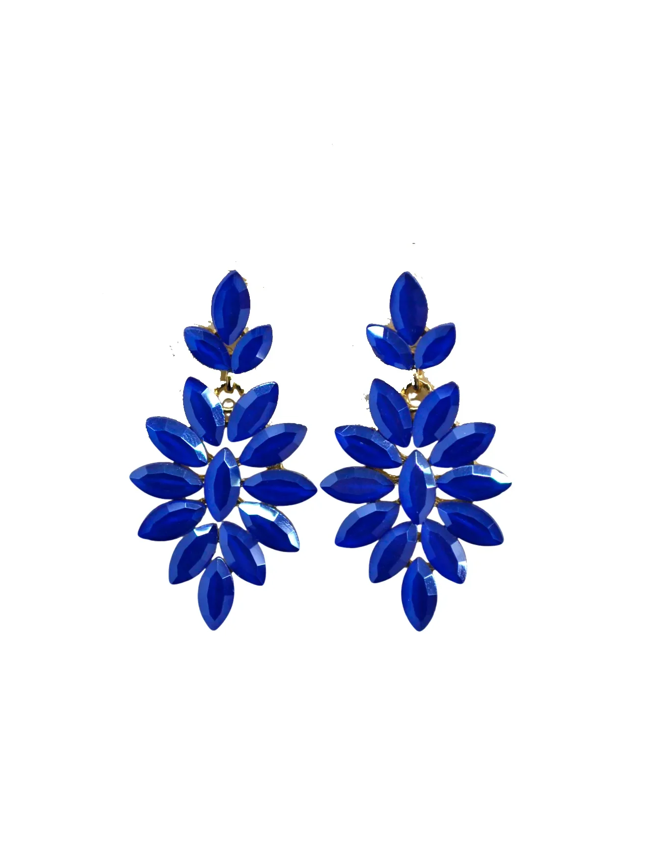 Pendientes de fiesta azul klein