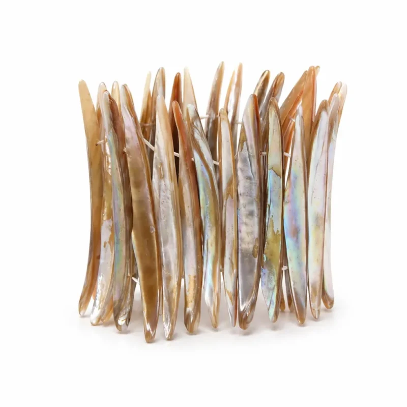 Brazalete nácar irisada beige