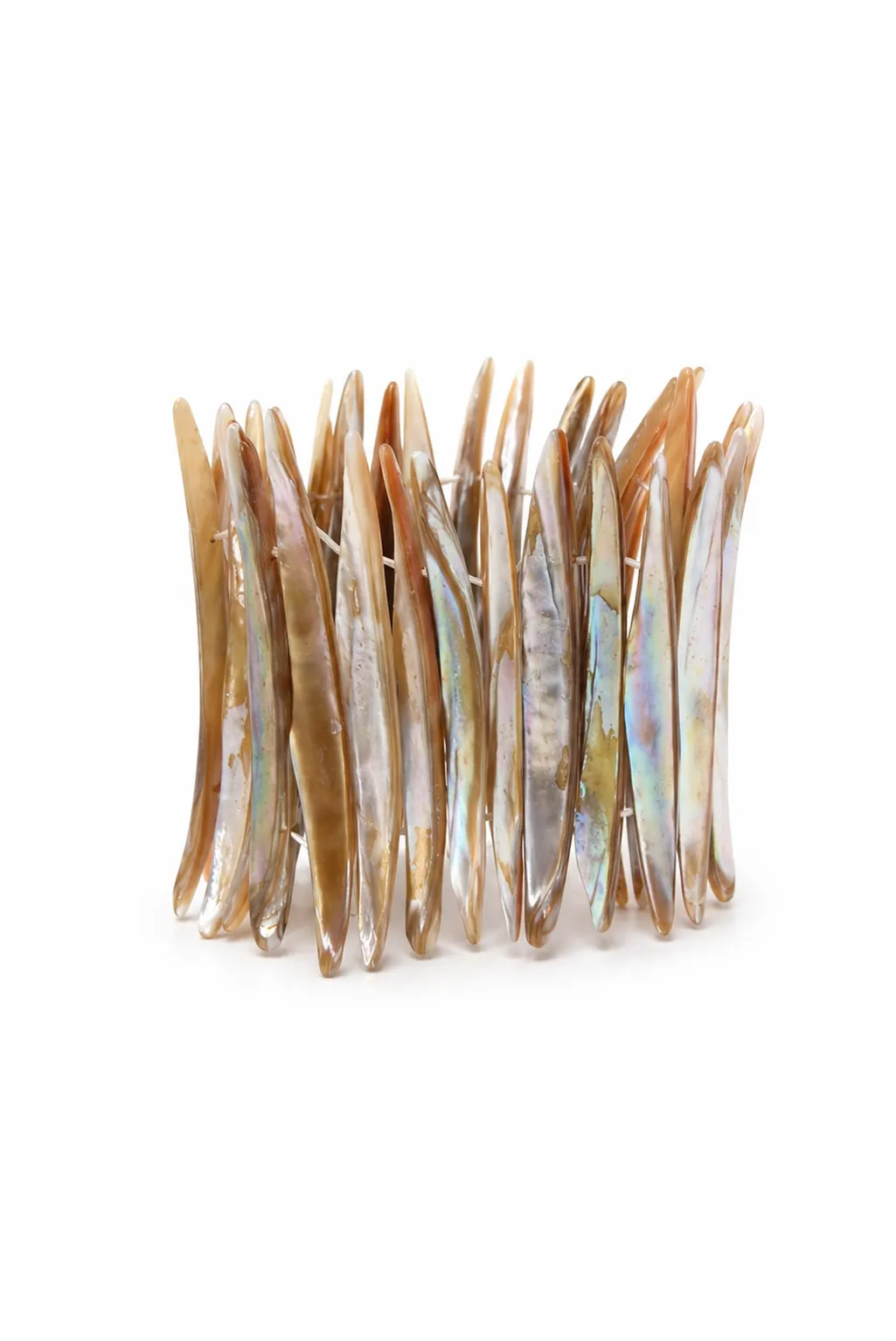 Brazalete nácar irisada beige
