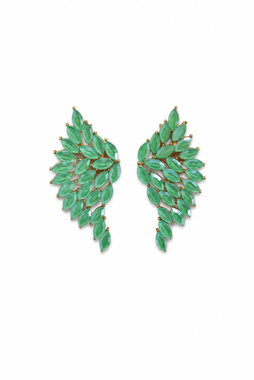 Pendientes fiesta alas aguamarina