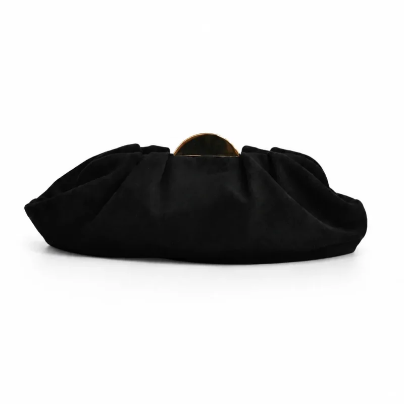 Clutch pliegues negro antelina