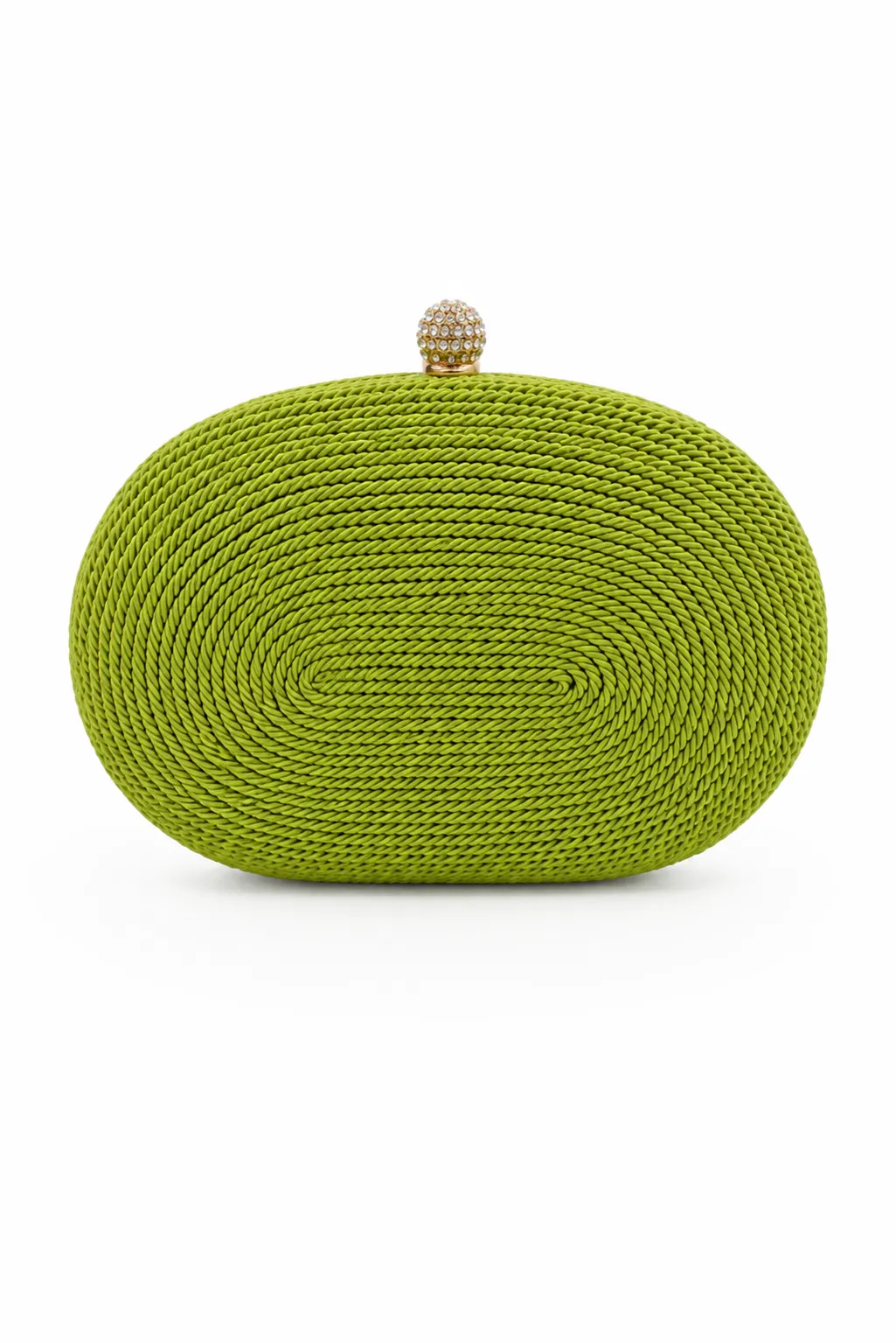 Bolso clutch cordón verde lima