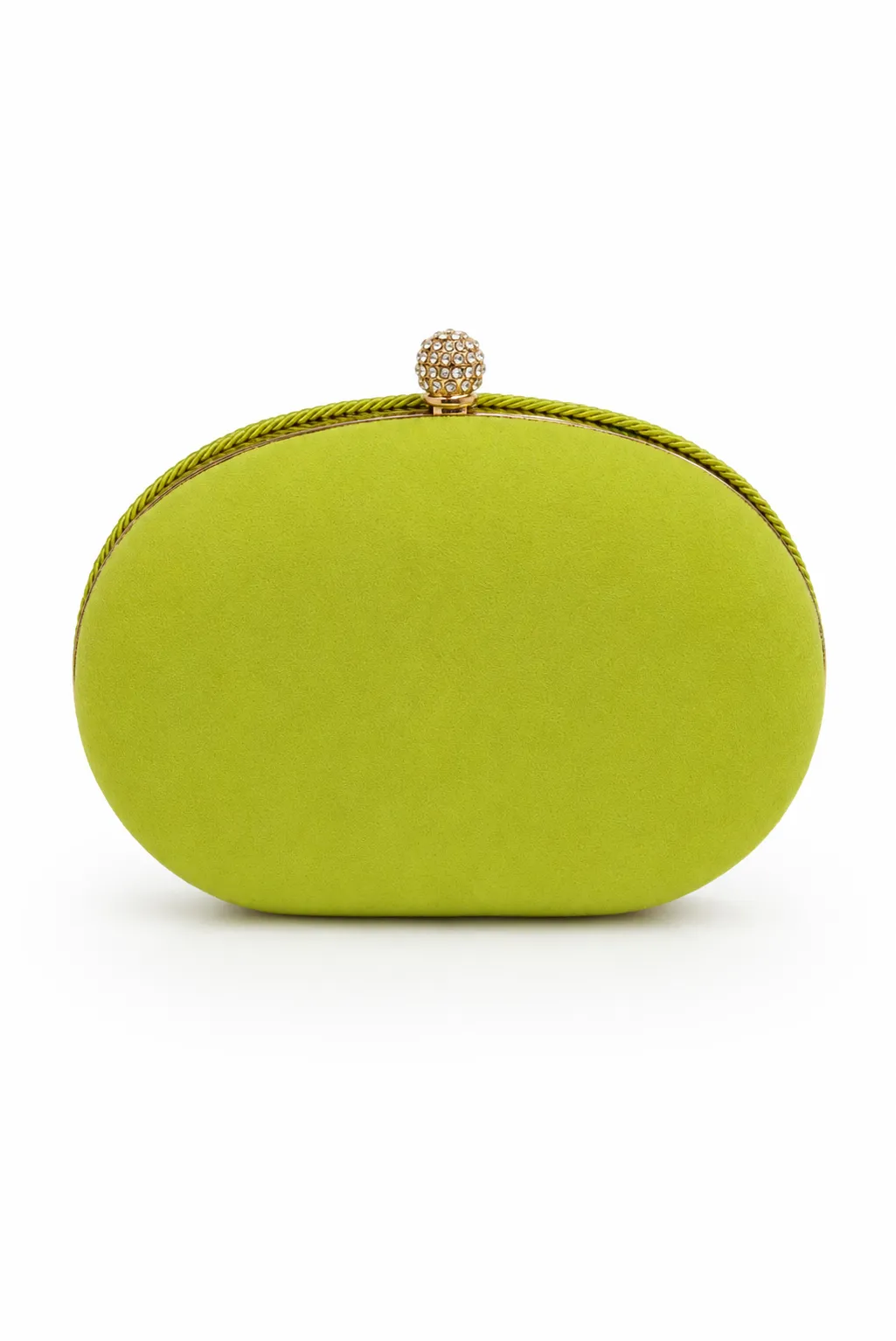Bolso clutch cordón verde lima - Imagen 2