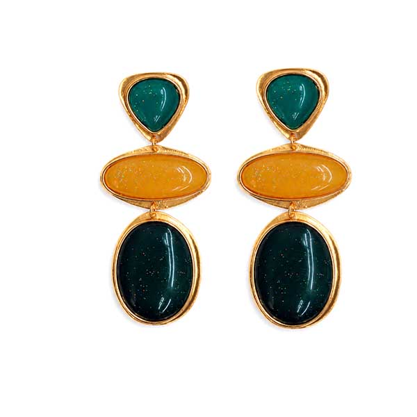 Pendientes geométricos resina multi
