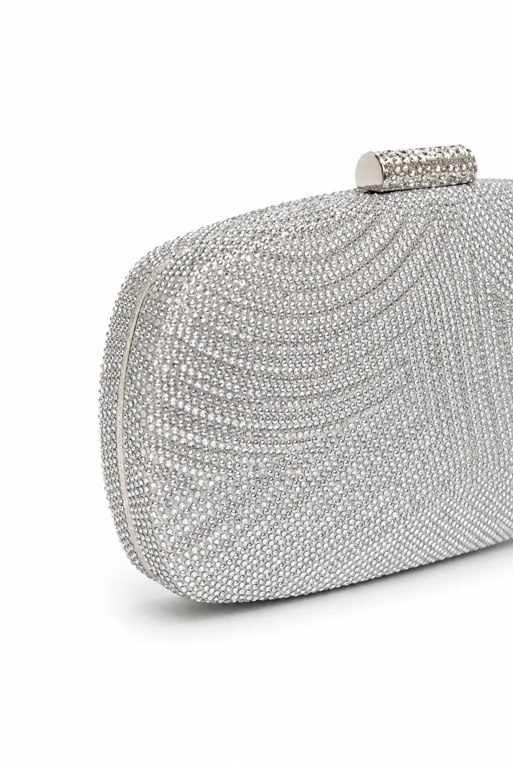 Bolso de fiesta plateado joya - Imagen 3