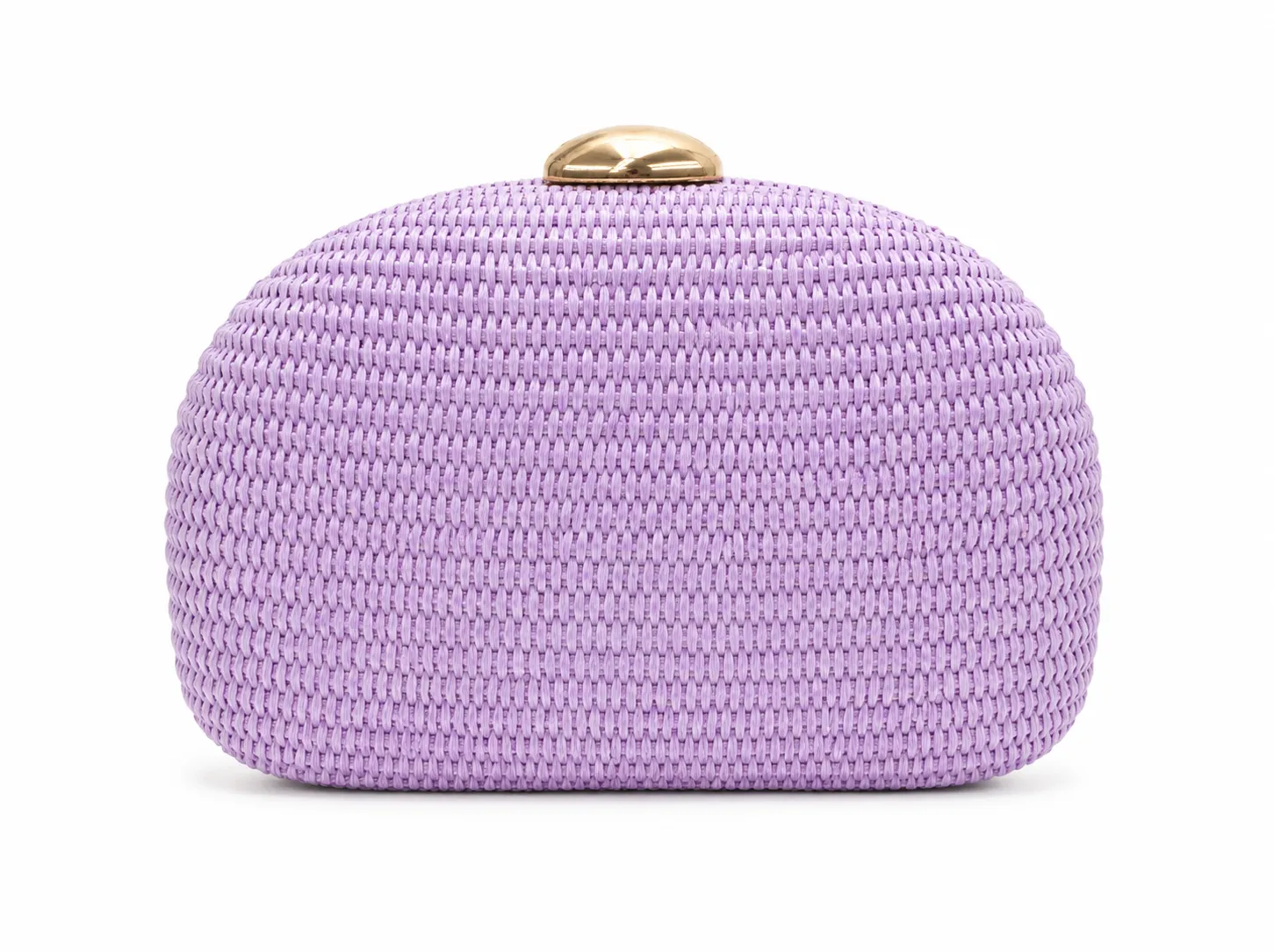 Bolso de fiesta clutch rafia lila