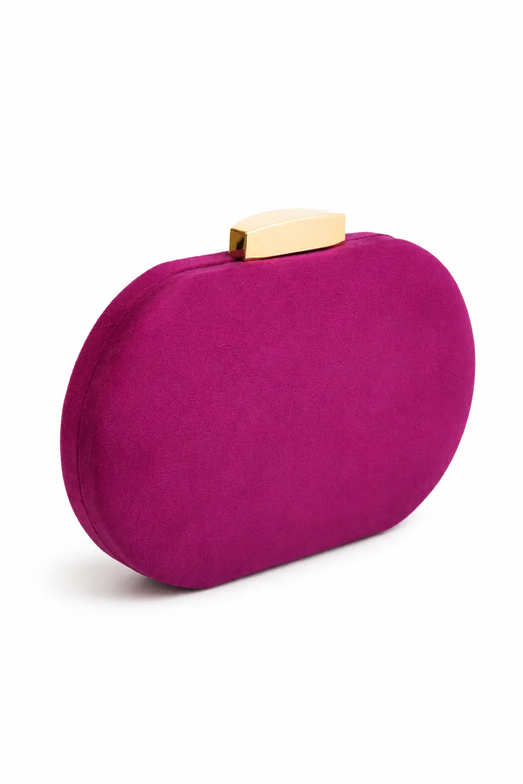 Clutch bugamvilla ovalado broche dorado - Imagen 2