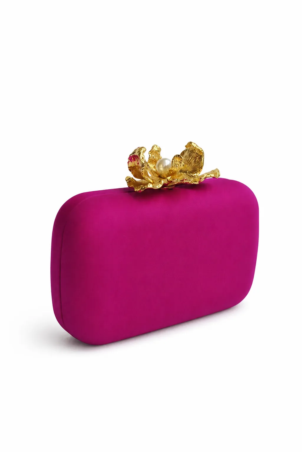 Bolso clutch bugamvilla broche joya - Imagen 2