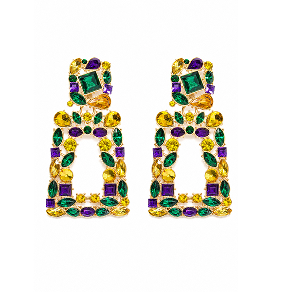 Pendientes geométricos multicolor