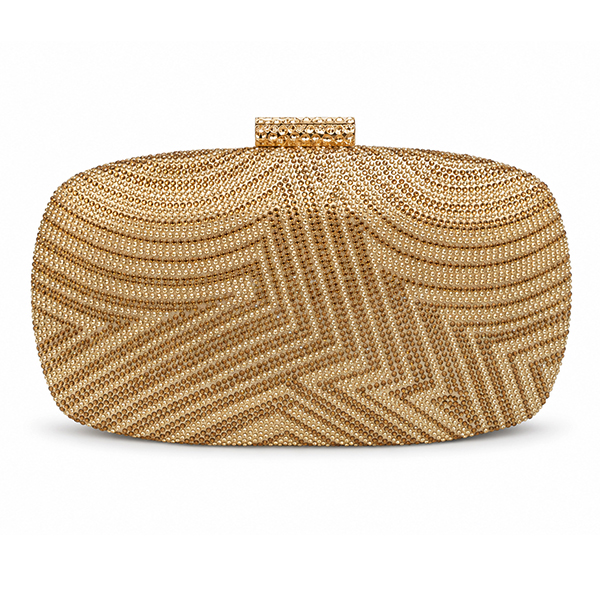 Bolso dorado envejecido joya