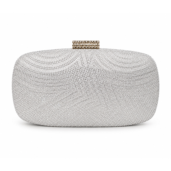 Bolso de fiesta plateado joya