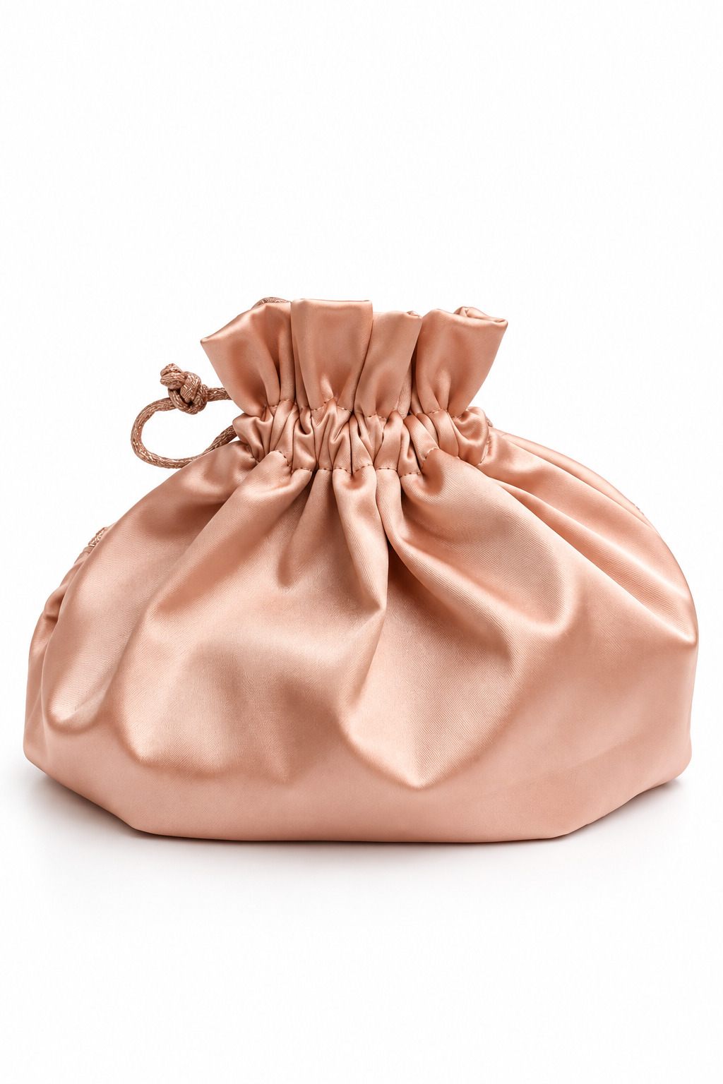 Bolso bombonera rosa nude bordada - Imagen 2
