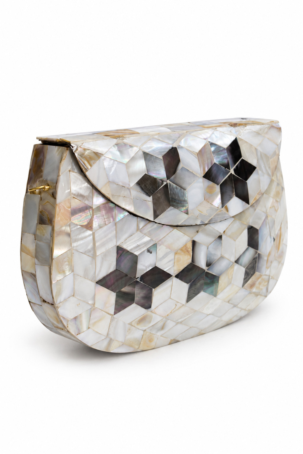 Bolso clutch mosaicos geométricos - Imagen 2