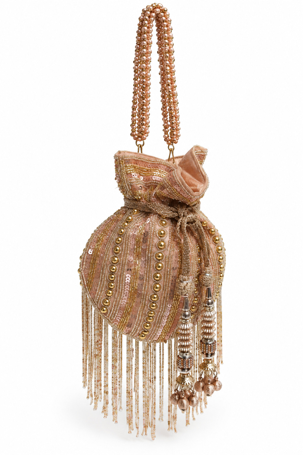 Clutch bombonera rosa joya - Imagen 3
