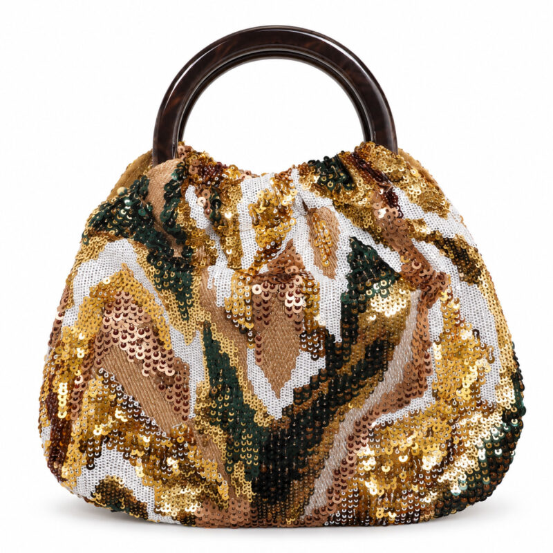 Bolso clutch asas lentejuelas