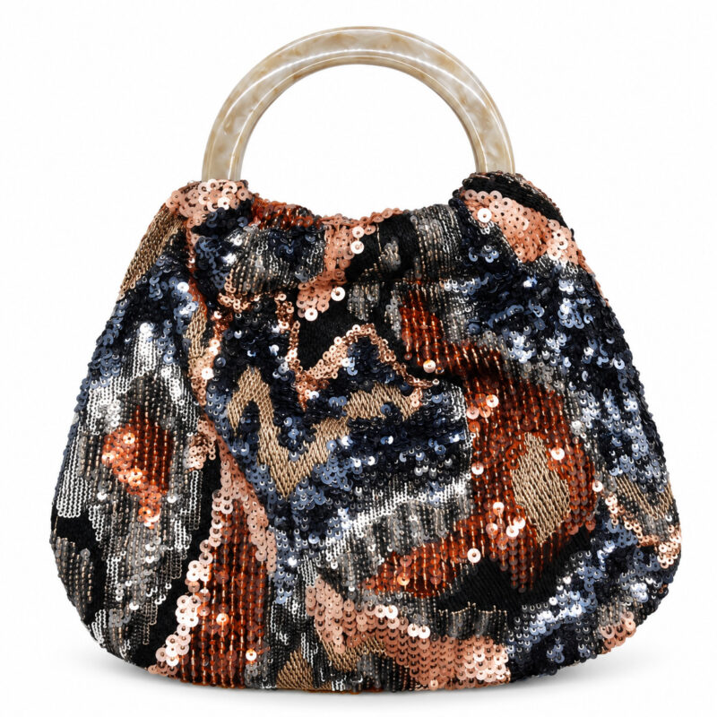 Bolso clutch asas lentejuelas multi
