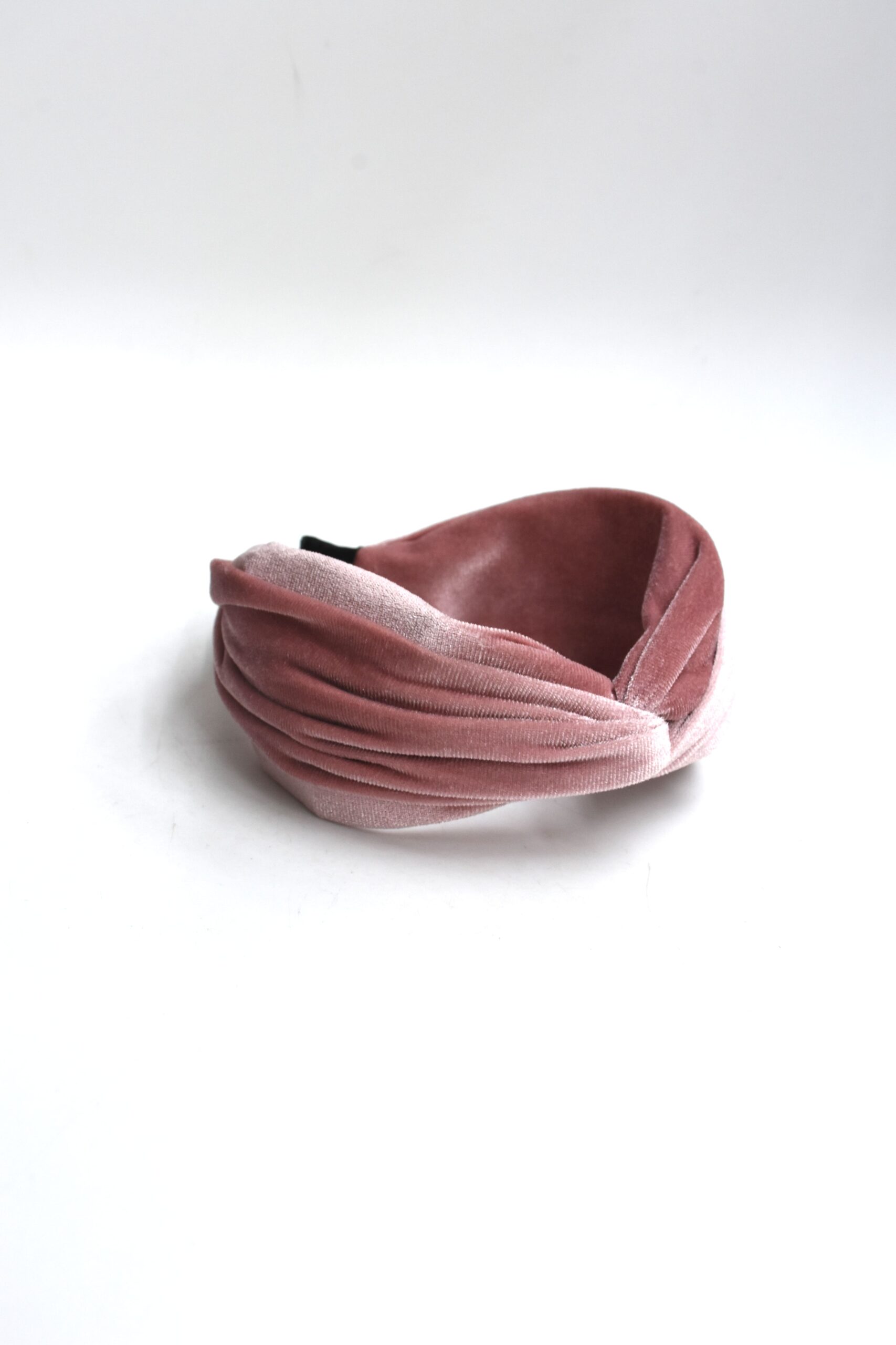 Diadema de fiesta terciopelo rosa - Imagen 2