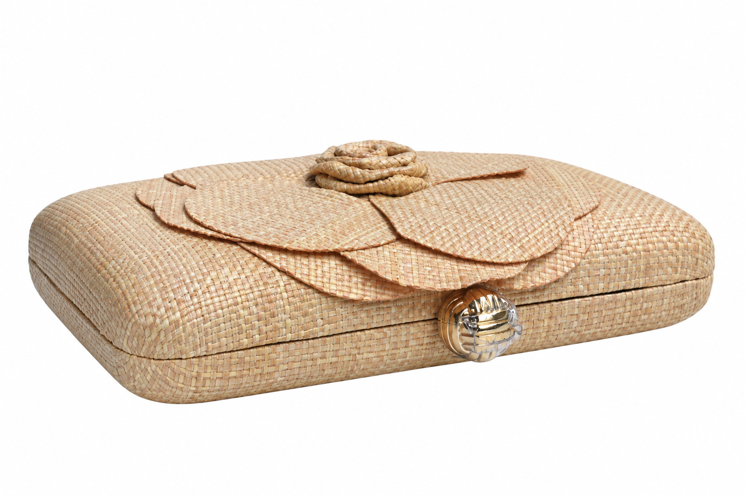 Clutch rafia color natural - Imagen 2