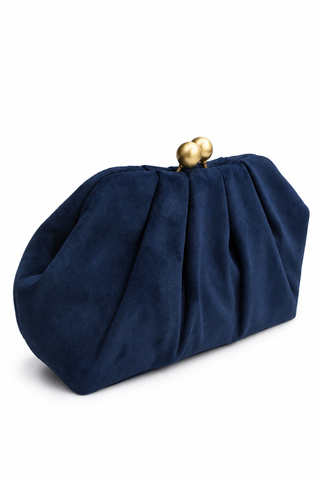Bolso clutch azul marino doble cierre - Imagen 2