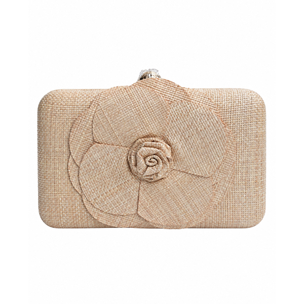 Clutch rafia color natural