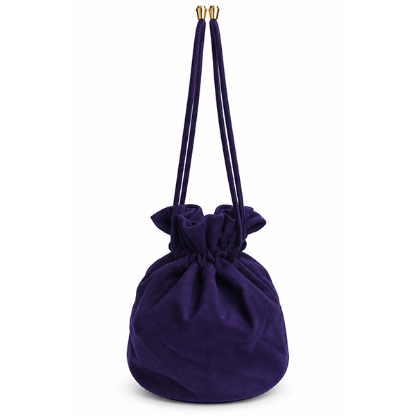 Clutch bombonera morado cardenal